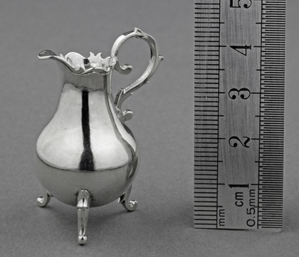 18th Century Dutch Silver Miniature Milk Jug - Johannes van Geffen